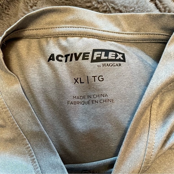 Active Flex by Haggar V Neck Pullover Long Sleeve Shirt - Size XL - Picture 6 of 9